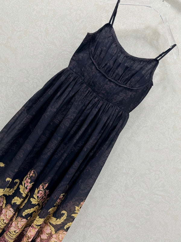 Robe Zimmermann Polly en coton noir Nouveau 347316