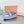 Miu Logo Loafer Light Blue Suede 693516