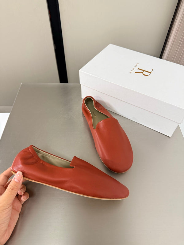 TR Casa Ballet Flat Red Sheepskin 872475