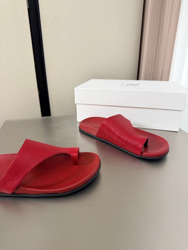 TR Slip-on Sandals Red Cowhide 872481