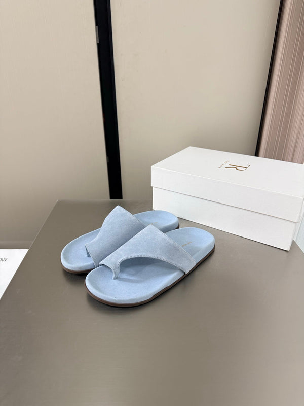 TR Slip-on Sandals Pastel Blue Suede 872482