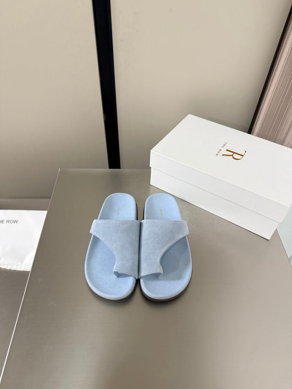 TR Slip-on Sandals Pastel Blue Suede 872482