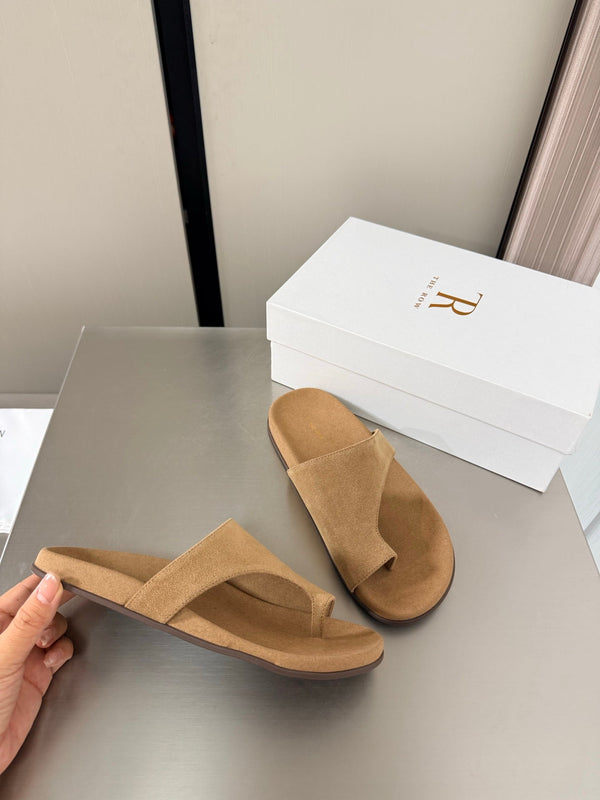 TR Slip-on Sandals Beige Suede 872483