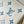 COUSSIN PM 26 IN WHITE BLUE MONOGRAM EMBOSSED LAMBSKIN GOLD HARDWARE