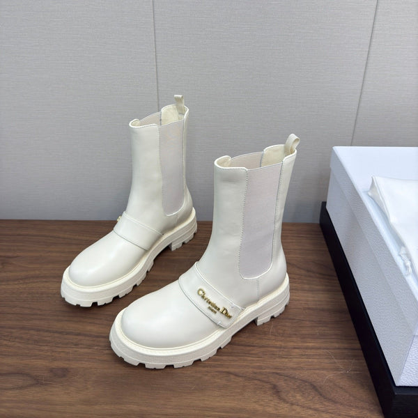 Stivaletto CD D-Quest 40mm in pelle di vitello bianca 112935