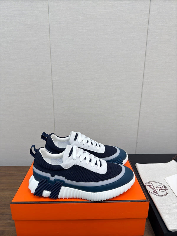 HM Bouncing Sneaker Black Mix Blue Green Fabric 213520