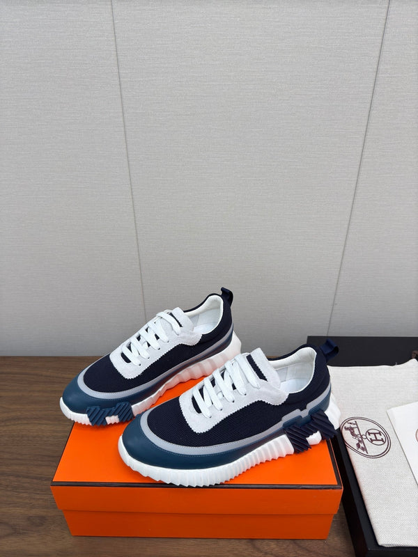 HM Bouncing Sneaker Black Mix Blue Green Fabric 213520