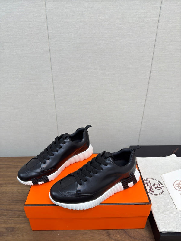 HM Bouncing Sneaker Black mix White Calfskin 213525