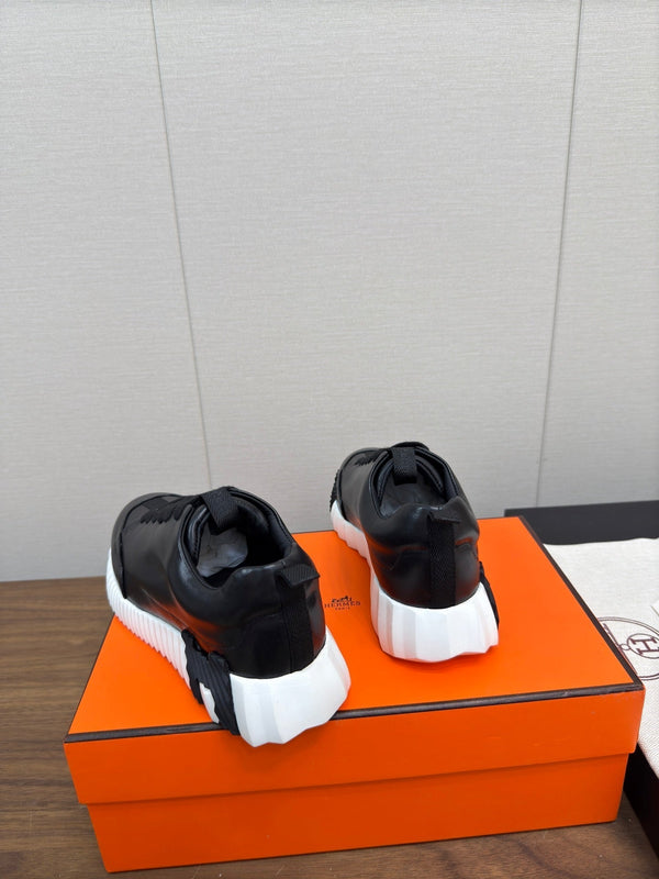 HM Bouncing Sneaker Black mix White Calfskin 213525