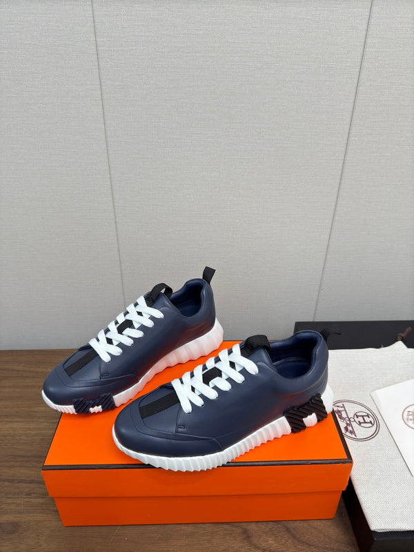 HM Bouncing Sneaker Navy Blue Calfskin 213526