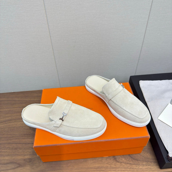 HM 25s Like Mule White Suede Rubber 465663
