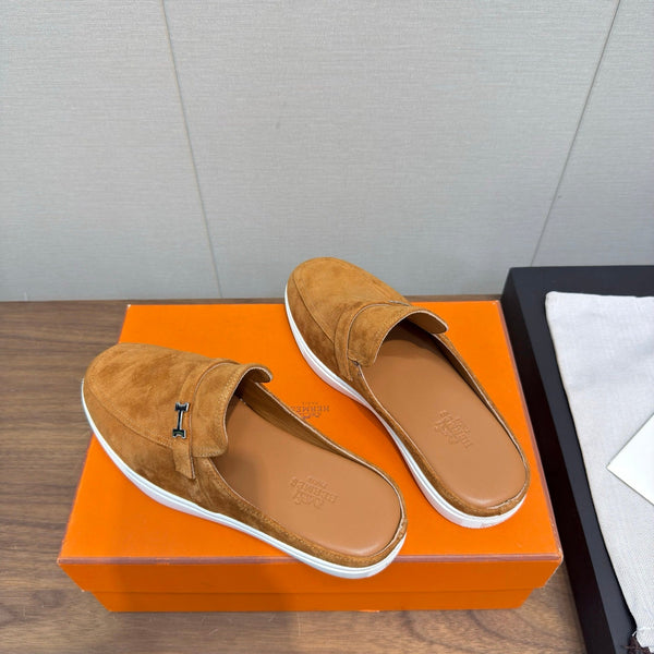 HM 25s Like Mule Brown Suede Rubber 465664