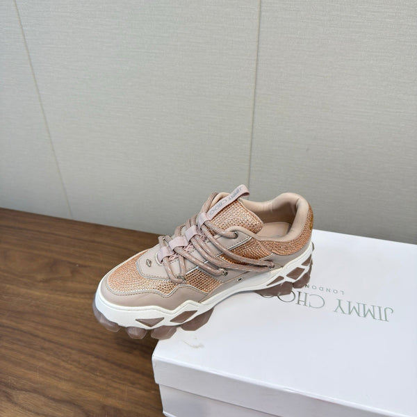 Jimmy Diamond X II/F Sneaker With Crystals White Grey Leather 517670