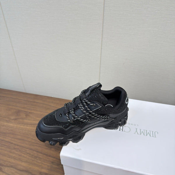 Jimmy Diamond X II/F Sneaker With Crystals Black Leather 517671