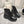 CC Combat Boots 50mm In Glossy Black Cowhide And Lambskin  944661