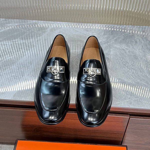 HM DESTIN LOAFER GLOSSY BLACK CALFSKIN