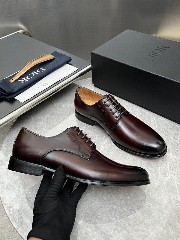 CD Mocassin Loafer Homme Derby Timeless Cuir de Vachette Poli Bourgogne 112653