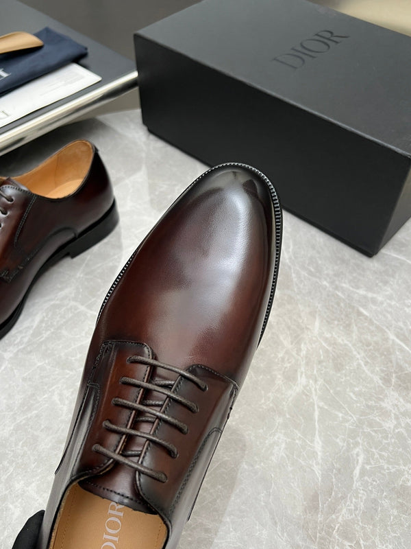CD Mocassin Loafer Homme Derby Timeless Cuir de Vachette Poli Bourgogne 112653