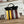 BORSA HERBAG ZIP 31 LACCATA IN TELA MARRONE MIX GIALLO H PLUME