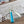 MINI NEO 17 EVELYNE BAG IN SKY BLUE CANVAS AND WHITE CALFSKIN