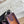 MINI NEO 17 EVELYNE BAG IN BRONZE BROWN CANVAS AND PLUM PURPLE CALFSKIN