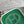 MINI NEO 17 EVELYNE BAG IN EMERALD GREEN CANVAS AND WHITE CALFSKIN