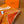 HM Brides de Gala au Fil de Soie Scarf 140x140cm Orange White Silk Cashmere 269487