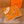 HM Brides de Gala au Fil de Soie Scarf 140x140cm Orange White Silk Cashmere 269487