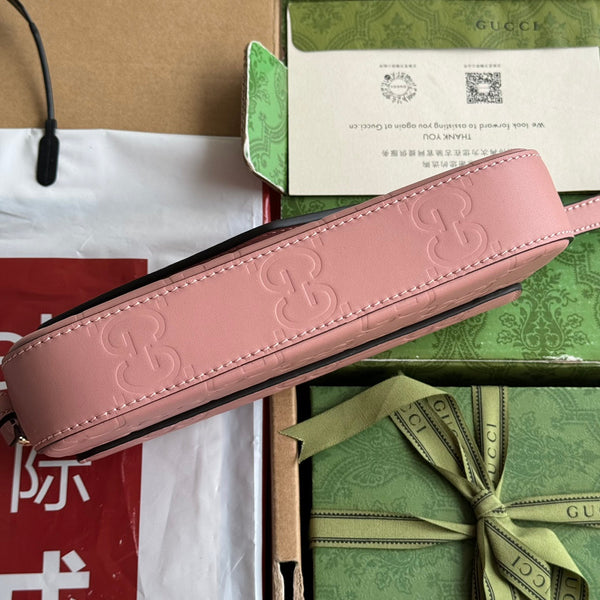 BORSA A TRACOLLA SUPER MINI 21 IN PELLE DI VITELLO ROSA BALLERINA