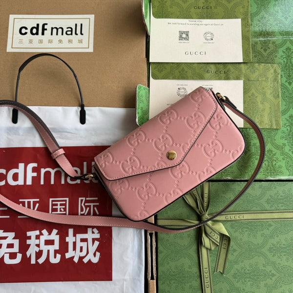 BORSA A TRACOLLA SUPER MINI 21 IN PELLE DI VITELLO ROSA BALLERINA