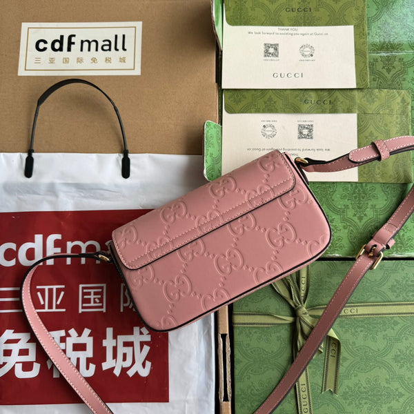 BORSA A TRACOLLA SUPER MINI 21 IN PELLE DI VITELLO ROSA BALLERINA