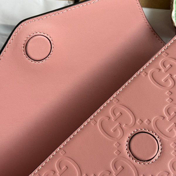 BORSA A TRACOLLA SUPER MINI 21 IN PELLE DI VITELLO ROSA BALLERINA
