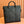 BORSA TOTE SUPER MEDIA 42 IN PELLE DI VITELLO GOFFRATA NERA CON FERRAMENTA ORO