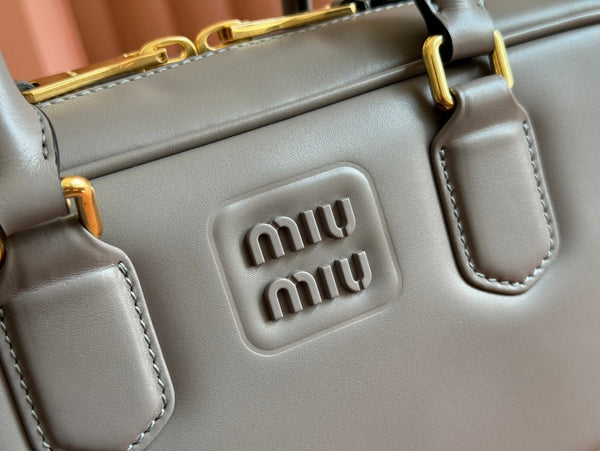 Miu Arcadie 27 Grey Leather 231050