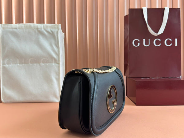 Gucci Blondie Small Shoulder Bag 26 Black Calfskin 272179