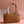 BEAU TOP HANDLE BAG 29 IN TAWNY BROWN GLOSSY CALFSKIN