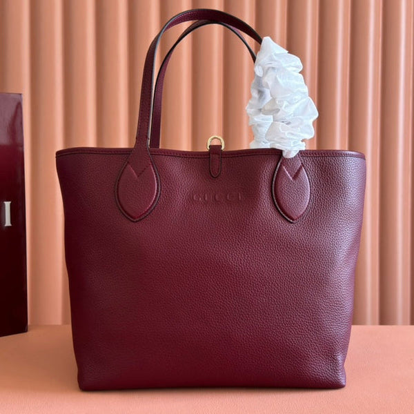 Borsa tote Gucci Totissima da 30 cm Rosso Ancora Pelle di vitello rossa 248125