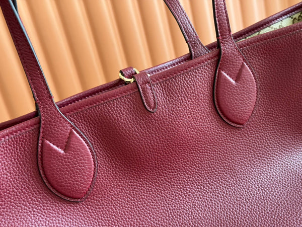 Borsa tote Gucci Totissima da 30 cm Rosso Ancora Pelle di vitello rossa 248125