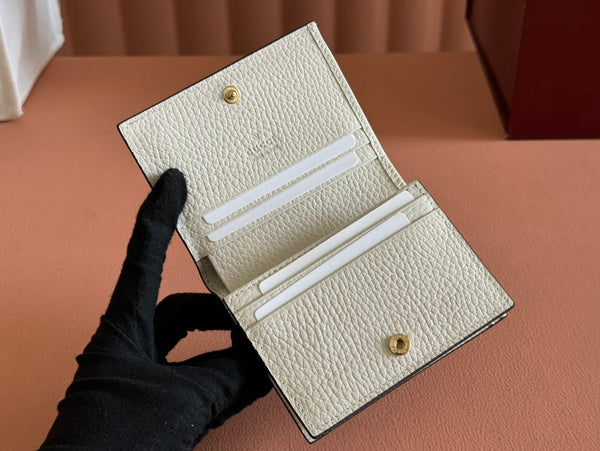 Gucci Marmont Wallet Ebony mix White Canvas Leather 250956