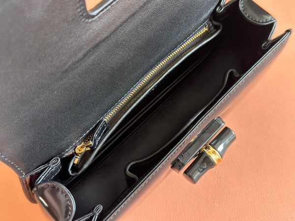 Borsa Gucci Bamboo Diva in pelle nera 255196