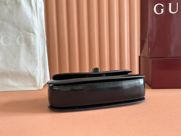 Borsa Gucci Bamboo Diva in pelle nera 255196