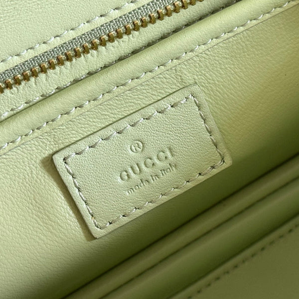 Borsa Gucci Bamboo Diva in pelle verde menta 255199