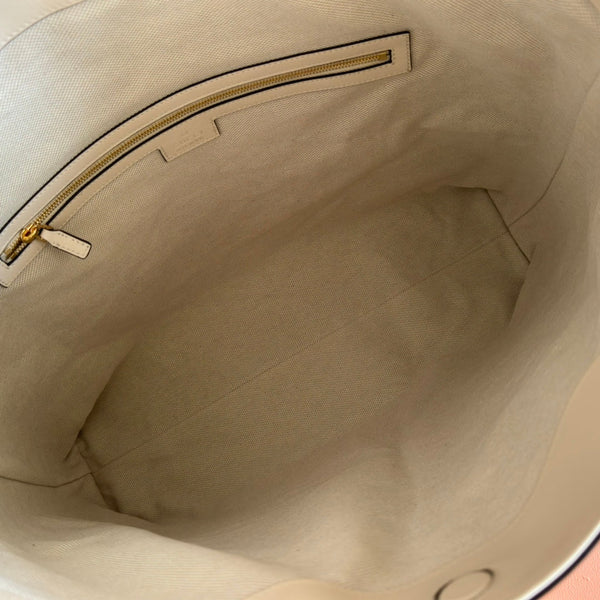 GG Beatrix Large Tote Bag Cream Smooth Leather GHW 272135