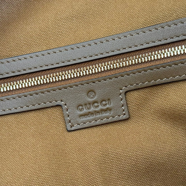 Gucci Beatrix Handbag 40 Caramel Brown Suede 271962