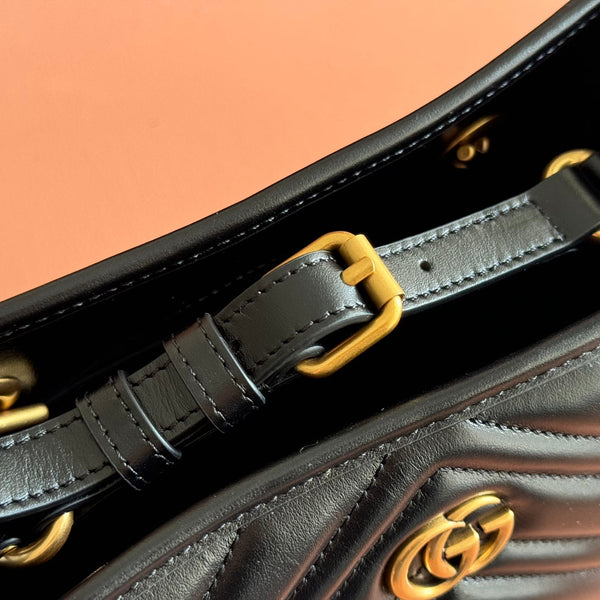 GG Marmont Matelasse Tote Black Leather 271805