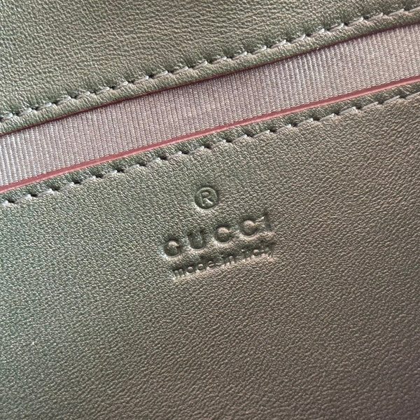 Gucci Marmont Bag 22 Dark Green Lambskin Gold Hardware 271792