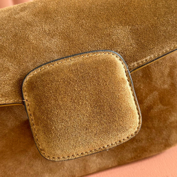 Gucci Horsebit 1955 Handbag 26 Brown Suede 271776