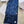 Loewe Scarf 180CM Dark Blue Black Wool Cashmere 968583