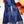 GG Double G Jacquard Scarf 200CM Blue Black Wool 282791