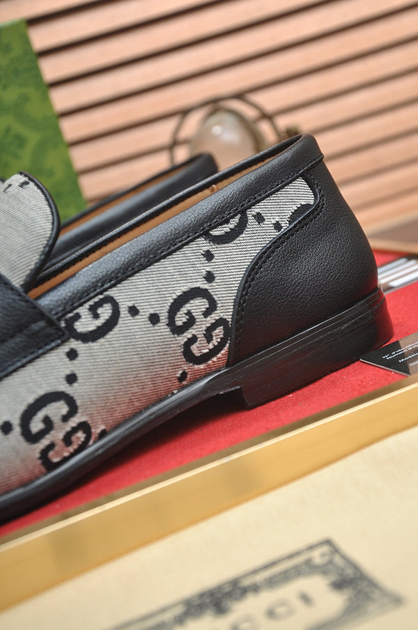 GG Men's Jordaan Loafer Black Grey Canvas 600720